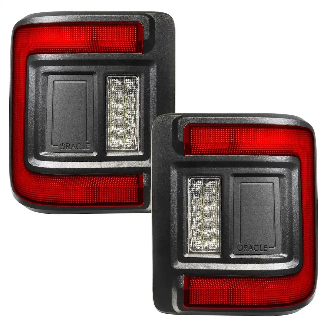 5884-504 – ORACLE LIGHT Tail Light Assembly, LED Clear Lens Black Housing White/ Red/ Amber Bulb Flush Mount Low Prof...